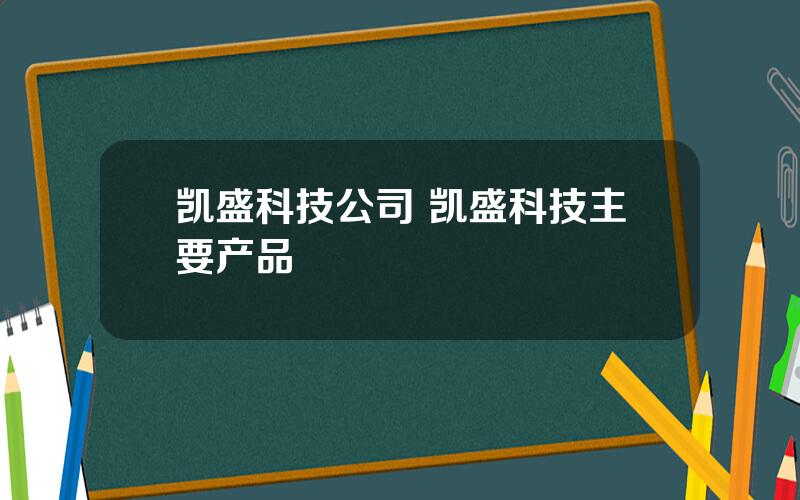 凯盛科技公司 凯盛科技主要产品